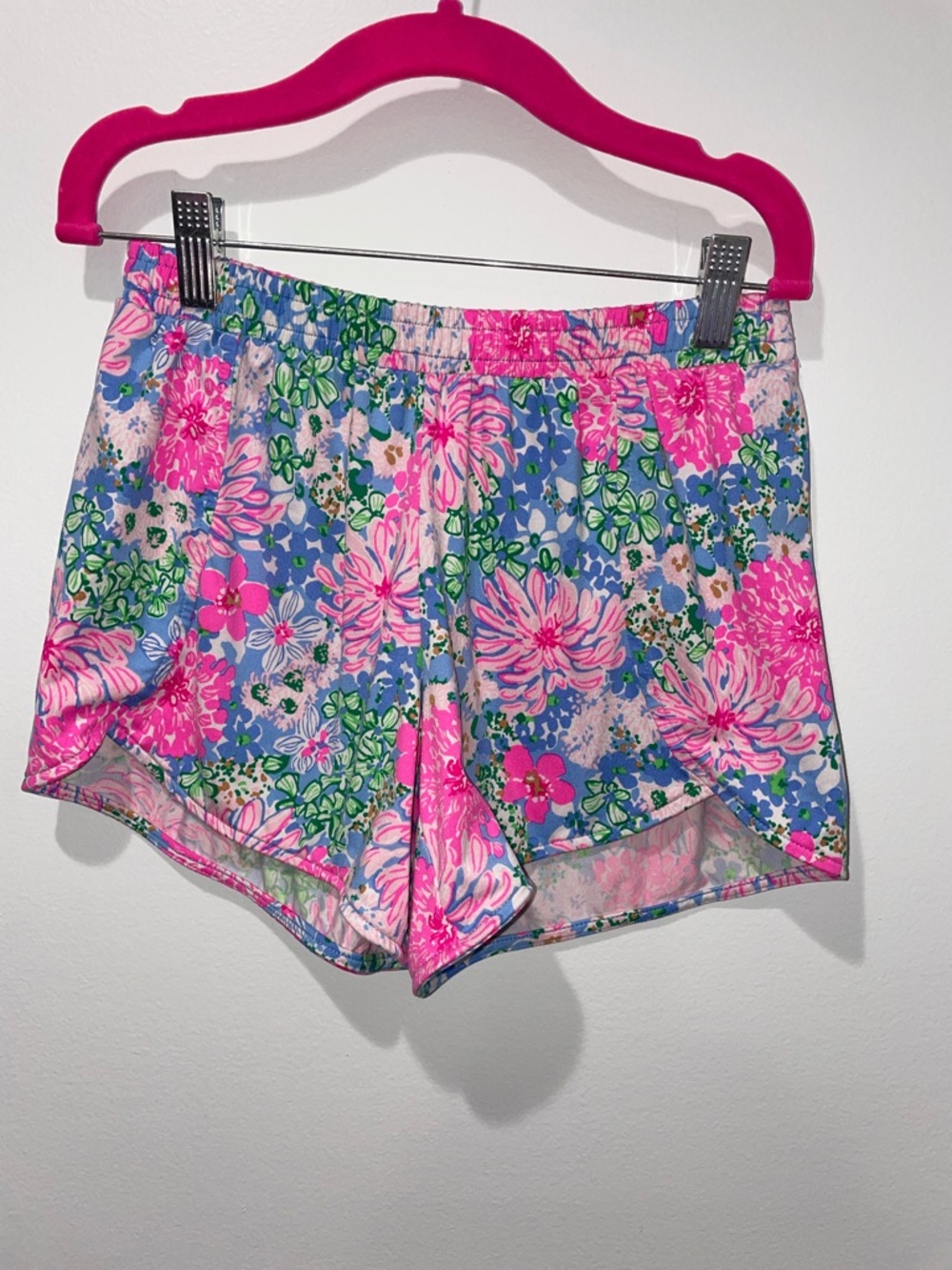 Lilly Pulitzer Floral Print pajama shorts - Pink & Blue